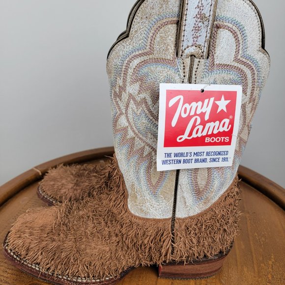 Tony Lama cushion comfort square toe boot woman size 7B - Picture 4 of 6